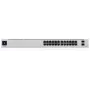 Comutador gerido L2/L3 Ubiquiti UniFi USW-24-POE, 24x Gigabit Ethernet (16x PoE+), 2x SFP, 1U, prateado