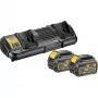 Conjunto de bateria e carregador DeWALT DCB132T2-QW iões de lítio 4 Ah