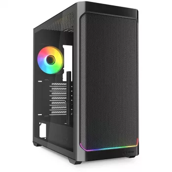 Caixa para PC Sharkoon AK4W RGB faixa Midi Tower preto