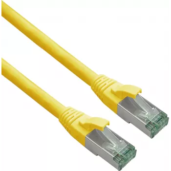 helos Cat.6a Superflex Cat.7 Cabo em bruto GHMT AWG 26/7 Cabo patch 363707, 2 m, amarelo
