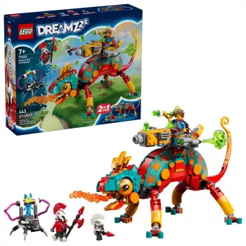 Brinquedo de construção LEGO 71492 Dreamzz Conjunto de brincar Camaleão de Fogo do Mateo, modelo de blocos para construção imaginativa