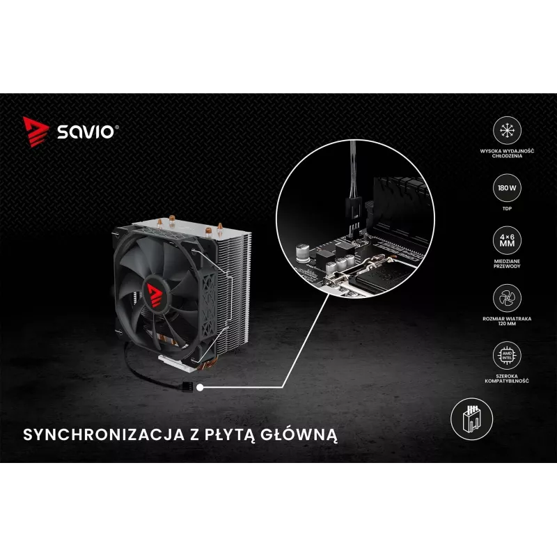 SAVIO VORTEX X2 Cooler de CPU