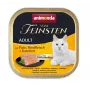 ANIMONDA Vom Feinsten Adult peru, vaca e cenoura - comida húmida para gatos - 100g