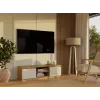 Móvel de TV MALWA 120, carvalho Artisan/caxemira