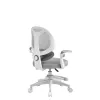 Cadeira giratória mark adler Junior 4.5 cinzento — cadeira de escritório ergonómica, altura ajustável 40–50 cm, encosto em rede, base com rodas, braços, apoio lombar