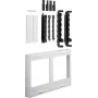 Hager UE22A4B. Cor do produto: preto, branco, Material: plástico, Número de produtos incluídos: 1 unid. Largura: 500 mm, Profundidade: 125 mm, Altura: 300 mm