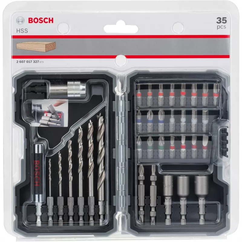 Conjunto de pontas de chave de fendas Bosch 2 607 017 327 35 peças