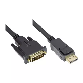 Good Connections cabo de ligação DisplayPort para DVI-D 24+1 - contactos banhados a ouro 24K - OFC - preto - 1 m