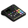 Controlador de estúdio RØDE Caster Duo preto — 2 Combo XLR/TRS, 2 saídas TRS Line, 48 kHz, 24-Bit, ecrã tátil, Wi‑Fi, Bluetooth