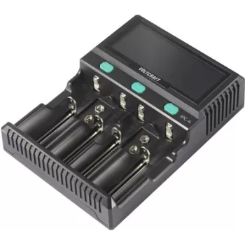 Carregador de células redondas VOLTCRAFT IPC-4 LiIon, LiFePO, NiMH, NiCd, LiFePO4 A, Mignon (AA), Micro (AAA), Mini (AAAA), Baby (C), Sub-C, Mono (D), 32650, 26650, (VC-14297085)