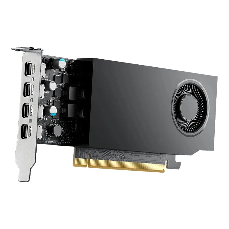 Placa gráfica PNY NVIDIA RTX A400, 4 GB GDDR6, 64-Bit, PCIe 4.0 x8, 4x DisplayPort 1.4a, refrigeração ativa