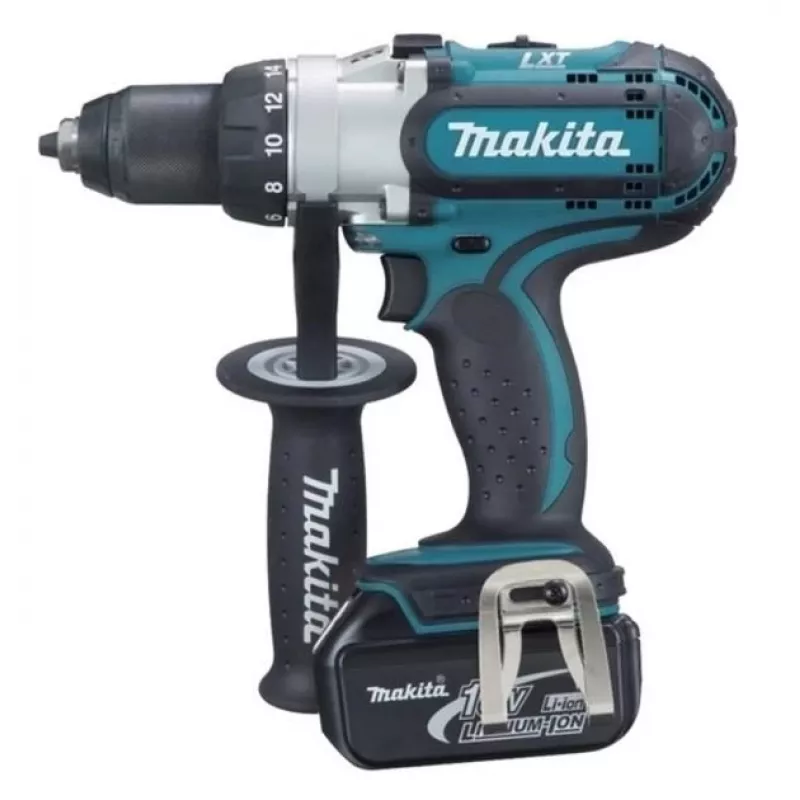 Berbequim Makita DDF451RTJ, sem chave, 2,1 kg, preto, azul