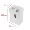 HSM shredstar X15 1030121 destruidora de papel, corte em partículas 4x37 mm, P-4, 15 folhas, largura de entrada 230 mm, cesto de 26 l, CD/cartões de crédito