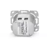 Tomada de rede Digitus DN-9007-1 CAT 6A Classe EA, 2x RJ45, blindada, de encastrar, branca