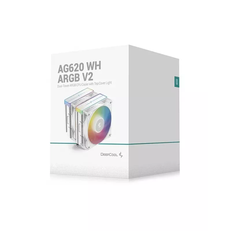 DeepCool AG620 WH ARGB V2 chipset, ventoinha para placa-mãe 12 cm branco 1 unid.