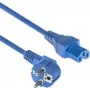 Cabo de alimentação ACT ficha CEE 7/7 (angular) - C15 azul 2 m