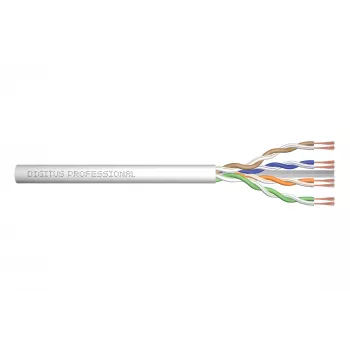 Cabo de rede Digitus CAT 6A U/UTP Twisted-Pair patch solto 100 m cinzento