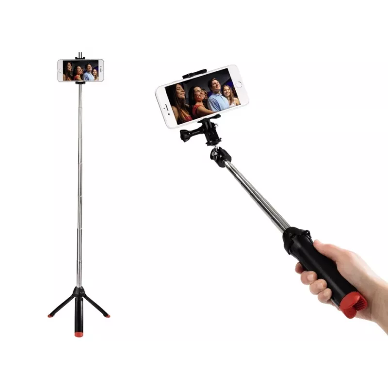Hama Multi 4in1 tripé de mesa, 3 pernas, preto, 90 cm, 185 g