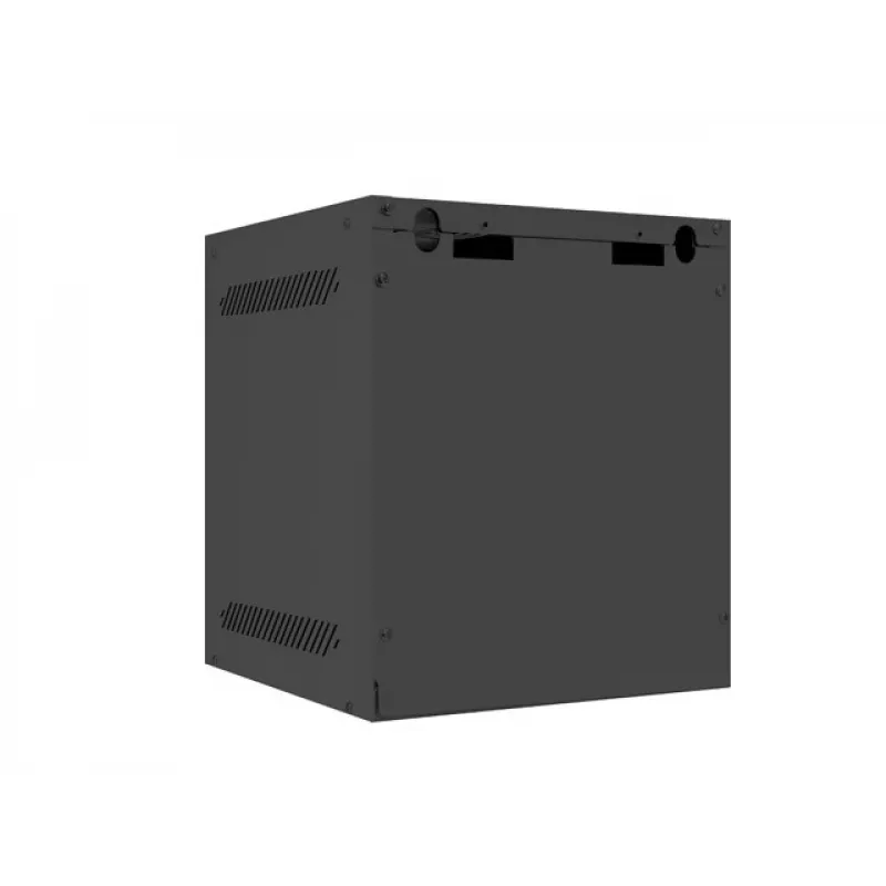 Lanberg WF10-2306-10B armário rack de parede de 10" 6U, 280×310 mm, porta de vidro, 20 kg, preto (RAL 9004)