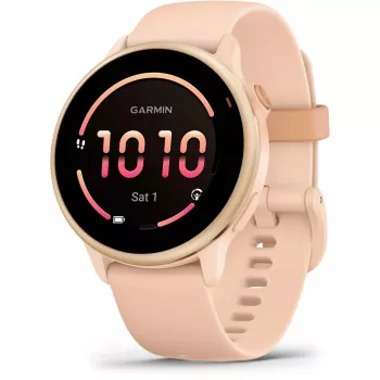 Garmin vívoactive 6 3,05 cm (1,2) AMOLED 42 mm Digital 390 x 390 píxeis Ecrã tátil rosa Wi-Fi GPS (satélite)