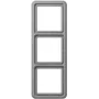 Placa de cobertura com moldura tripla JUNG cinzento CD583GR