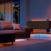 Nanoleaf Essentials NF085K02-5ALS Matter fita de luz HD inteligente multicolor, kit inicial, 5 m, 300 LED, mais de 16 milhões de cores, 550 lm, 18 W, 2700-6500 K, Wi-Fi/Bluetooth