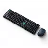 Conjunto de teclado e rato Keychron B36 + BM25, Full-Size 100% QWERTY Inglês, USB + sem fios + Bluetooth, interruptores de tesoura, preto, rato incluído