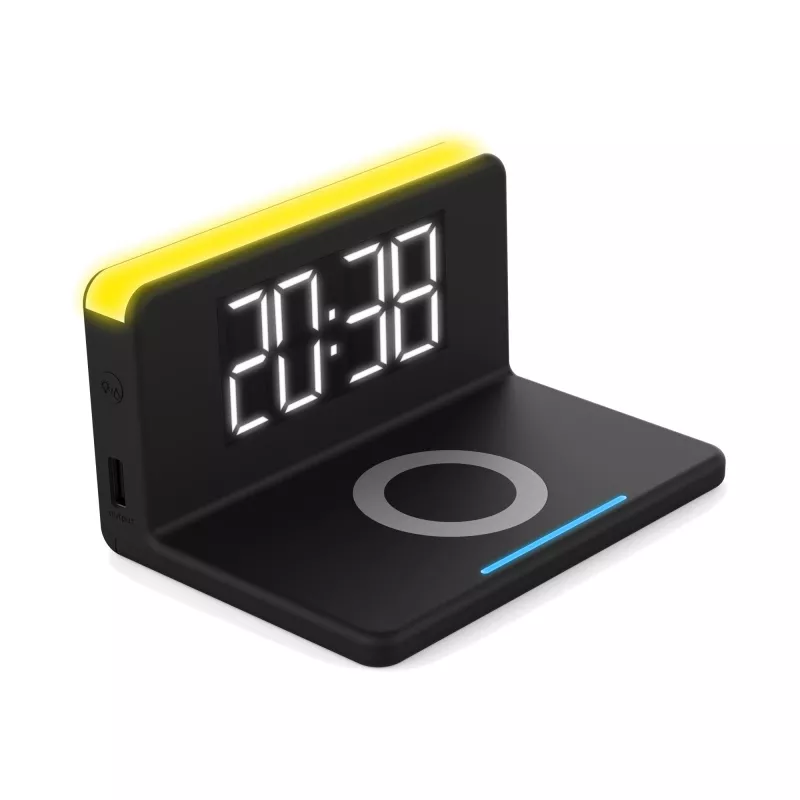 Despertador digital Terratec ChargeAir preto amarelo 286141