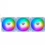 Ventoinha de caixa Thermaltake CT140 EX ARGB 140mm pack de 3 - azul-hortênsia