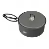 Conjunto de cozinha de campismo ESBIT PT1100HA – panela de alumínio 1,1 L, Ø14,8 cm, 227 g, preto