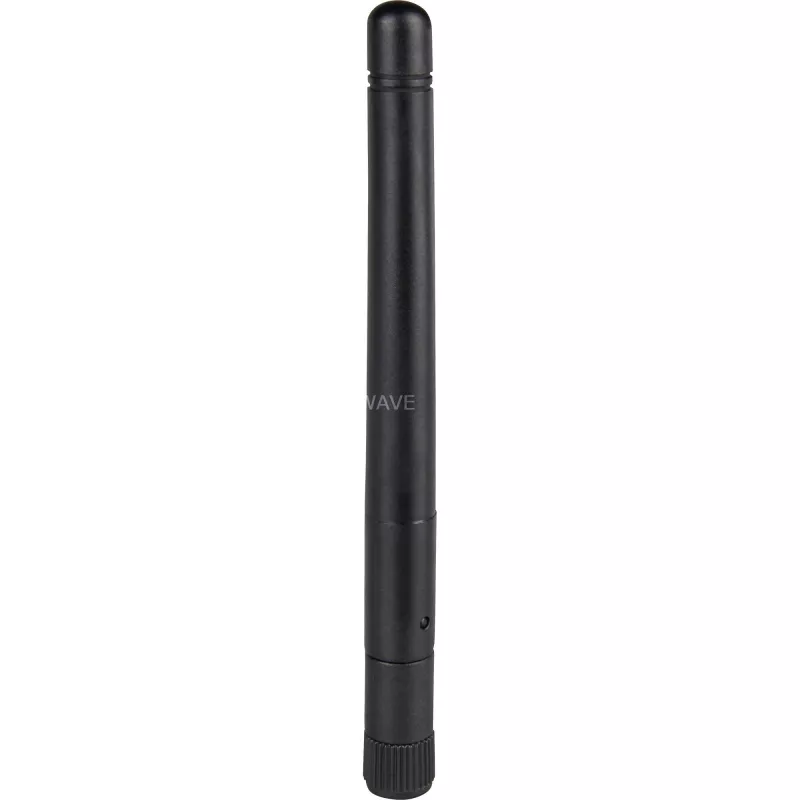 Delock 88339 antena Wi-Fi 802.11 b/g/n, RP-SMA, 2 dBi, omnidirecional, com articulação basculante, preta
