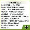 Cobi Blocks Sd.Kfz 222 kit de montagem COBI-2657 — 502 peças de construção