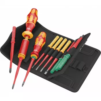 Conjunto de chaves de fendas Wera Kraftform Kompakt VDE 16 Torque extra fino (05006609001)
