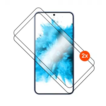 Protetor de ecrã em vidro temperado FIXED Full Cover 2.5D para Samsung Galaxy S26+ — 2 unid., preto