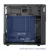 Akyga AK19BK caixa de PC micro-torre, Micro-ATX / Mini-ITX, USB-C + USB 3.0 + 2x USB 2.0, sem fonte de alimentação, preto