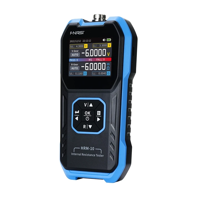 Medidor de resistência interna para baterias FNIRSI HRM-10