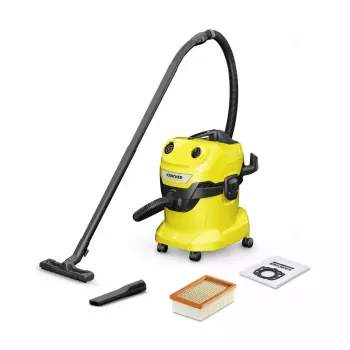 Aspirador húmido/seco Kärcher WD 4 V-20/5/22 — 20 l, 1000 W, mangueira 2,2 m