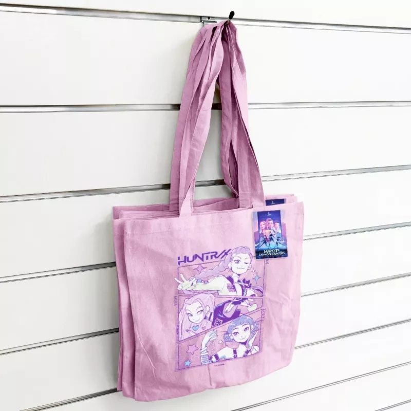 Saco tote rosa K-POP Demon Hunters