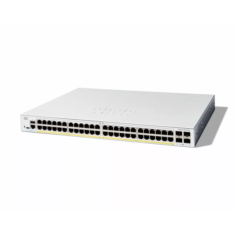 Switch gerido Cisco Catalyst 1200-48P-4X 48 Port GE PoE 4x10GE SFP+