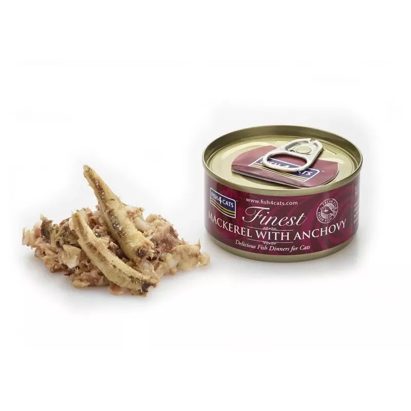 FISH4CATS Cavala com anchova - comida húmida para gatos - 70g