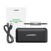 Ugreen CM276 Recetor de áudio Bluetooth 5.0 Adaptador AUX jack Preto