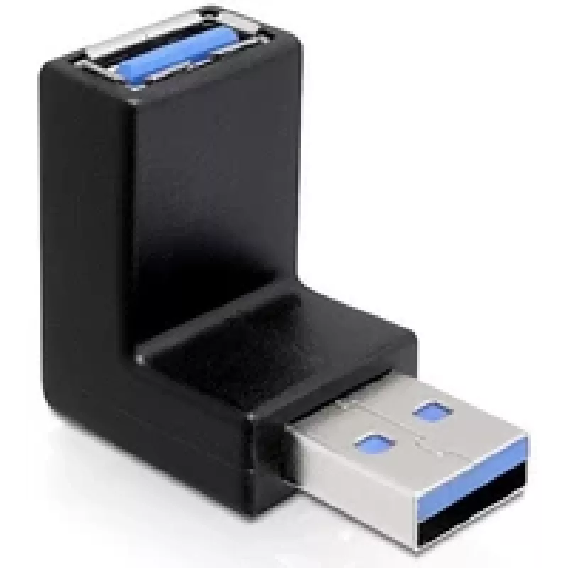 Adaptador USB 3.0 M/F DeLOCK 65340 preto