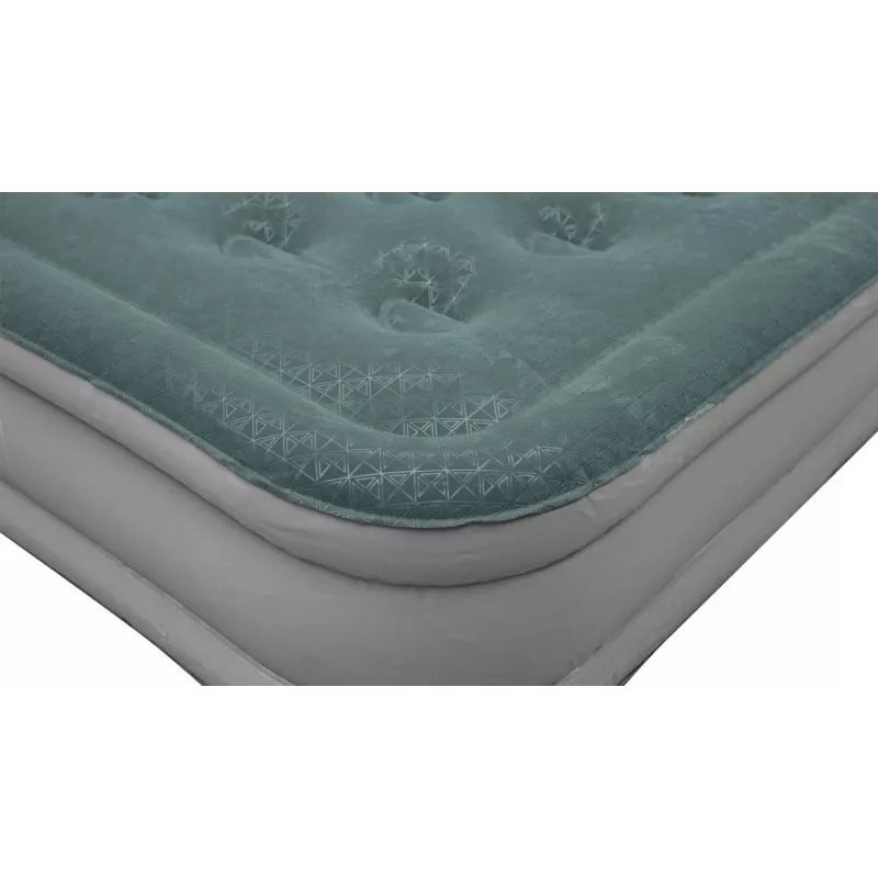 Colchão insuflável individual Outwell 400114 — PVC, 800×2000×300 mm, verde/cinzento