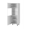Armário de arrumação cama meble PAFOS 60×40×182 cm branco mate de chão
