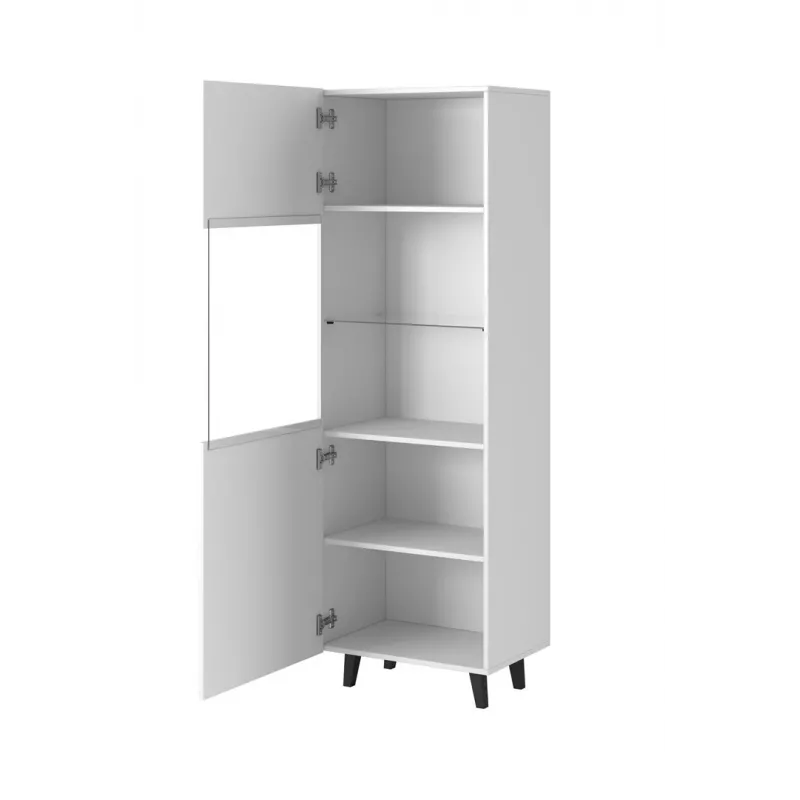 Armário de arrumação cama meble PAFOS 60×40×182 cm branco mate de chão