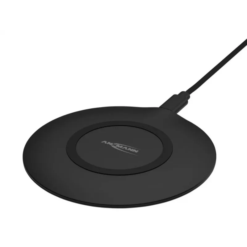 Carregador sem fios Ansmann WiLine 15R smartphone preto USB interior 9V