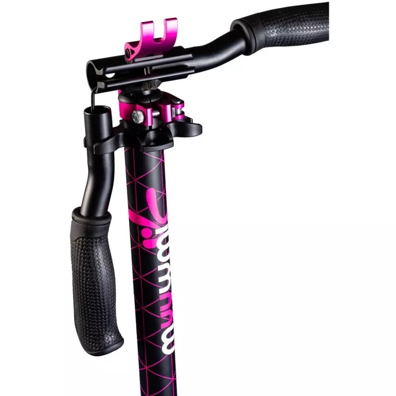 Trotinete de alumínio Pro 215 mm (preto/rosa)