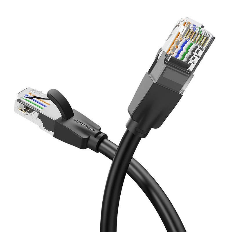 Cabo patch CAT.6 UTP/10M preto Ibebl Vention