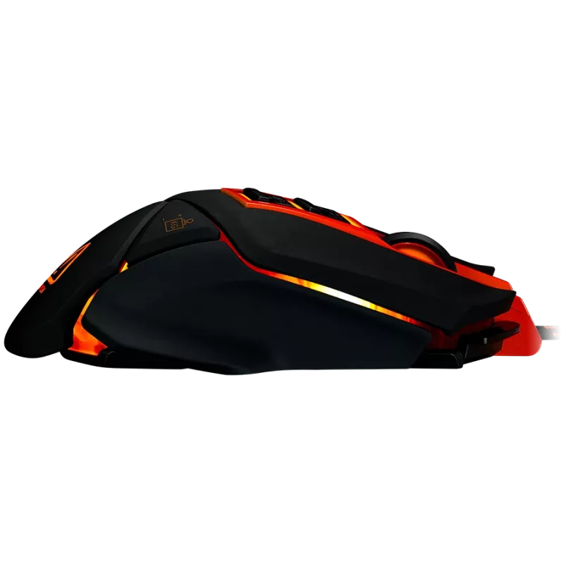 Rato CANYON Hazard GM-6 LED com fios preto laranja