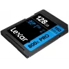 Cartão de memória SDXC Lexar 128GB UHS-I 800xPRO Class 10 U3 V30 — 150 MB/s leitura, 45 MB/s escrita, preto